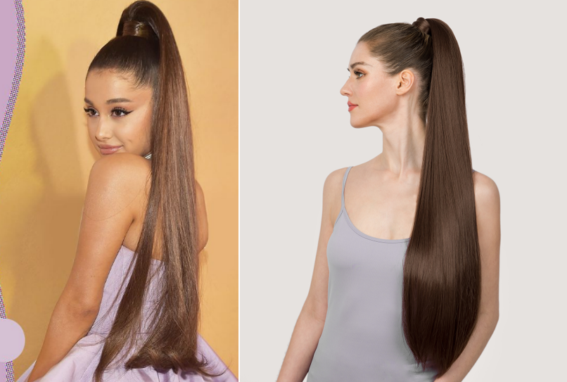 Ariana Grande inspired high ponytail
